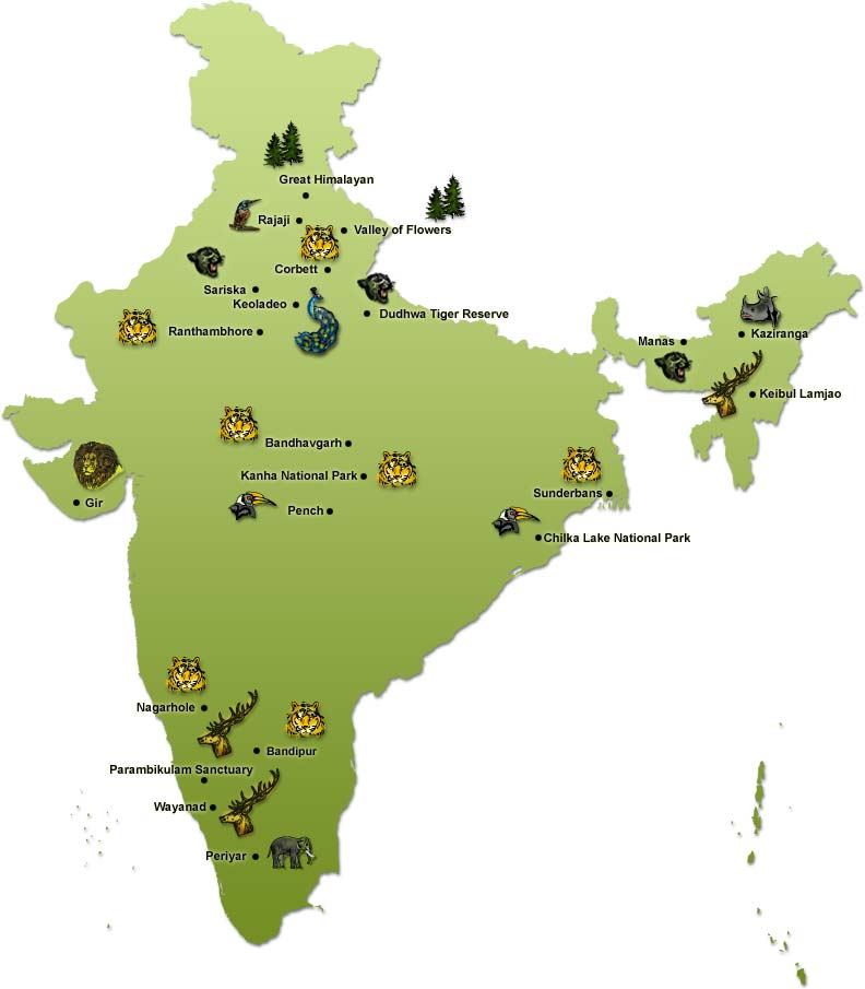 location-of-india-s-famous-wildlife-sanctuaries-national-parks